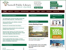 Tablet Screenshot of norwellpubliclibrary.org